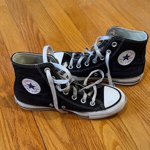 Converse Kids Black and White High-Top Sneakers
